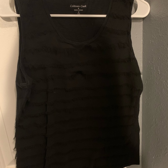 Cold water creek black tank top - Picture 2 of 2